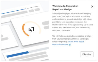 Komen je emails in de spambox? Met Klaviyo reputation repair AI zet je zendlijst even op dieet